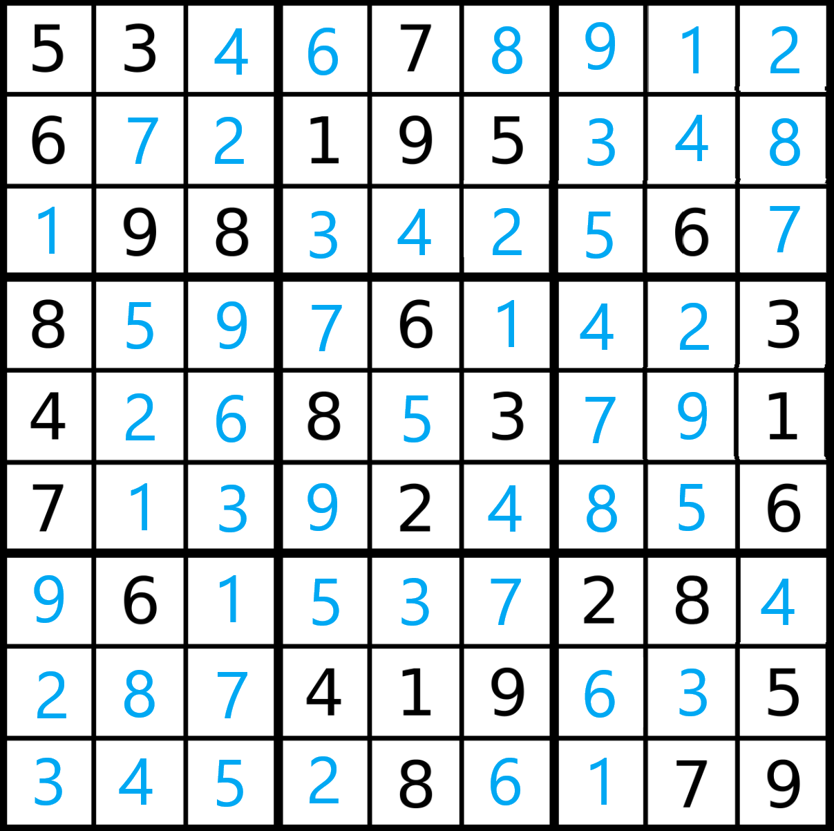 Sudoku sin resolver